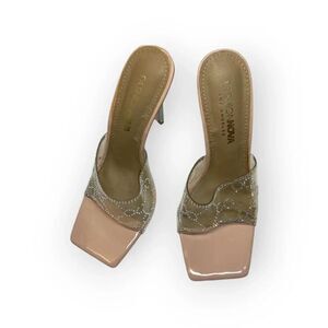 Fashion nova hot girl heels studded‎ clear sexy pink